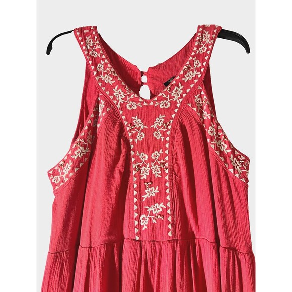 Cupio Dresses & Skirts - CUPIO Coral Boho Sleeveless Maxi Dress SIZE 10